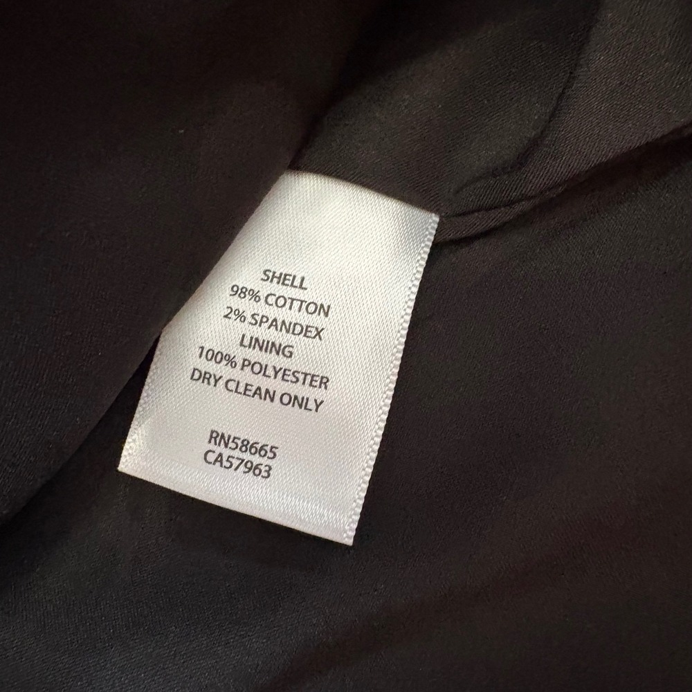 Halogen Women's Medium Black Double Breasted Velvet Blazer Single Button Career - Picture 7 of 8